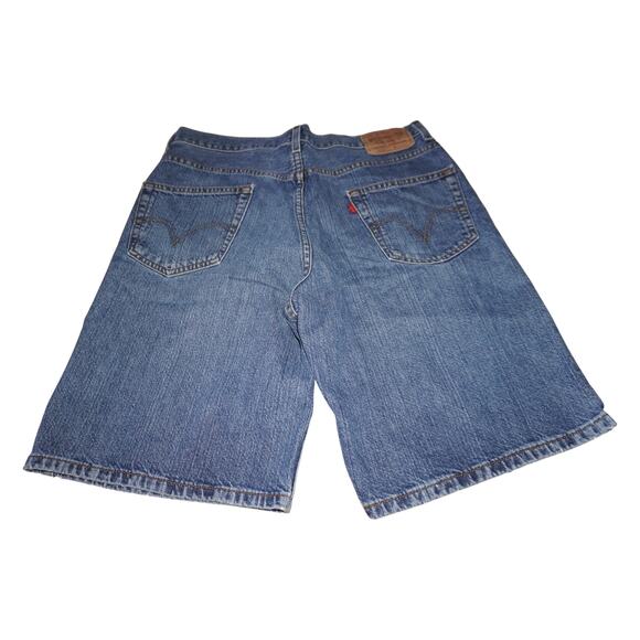 Vintage Levi’s 550 Relaxed Fit Denim Shorts Blue Jean Cutoffs 90s USA Made Style - Picture 3 of 5